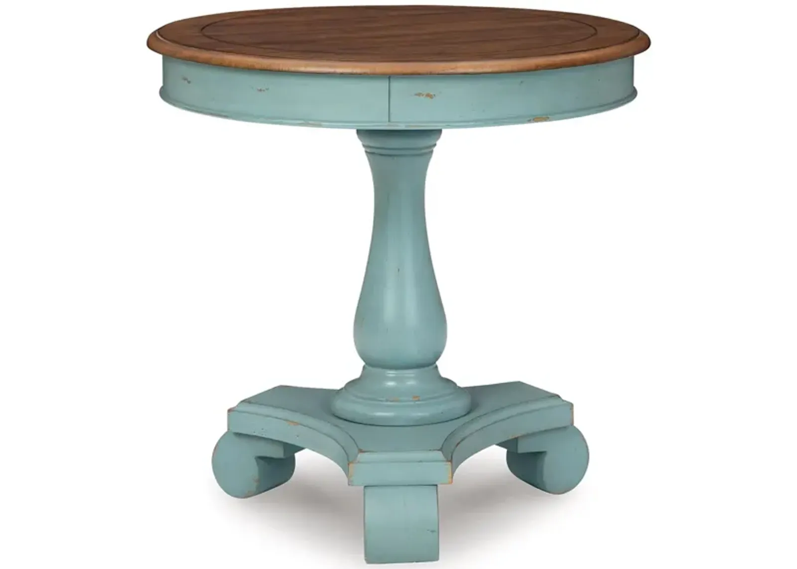 Mirimyn Accent Table in Teal/Brown by Ashley Express