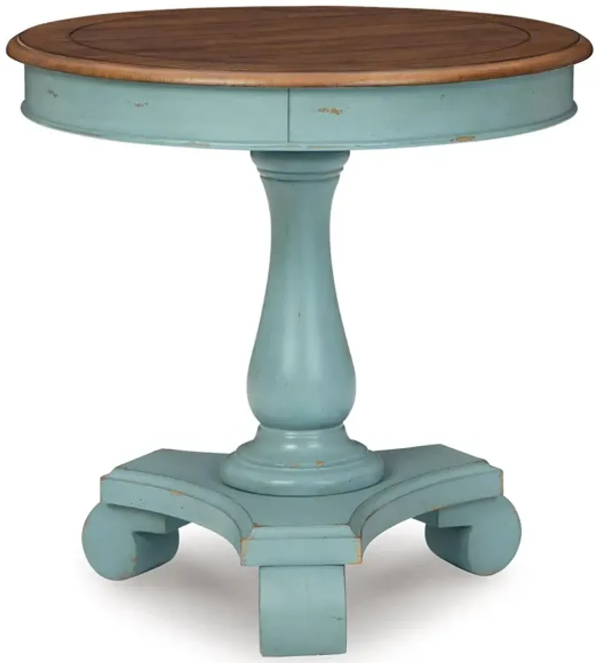 Mirimyn Accent Table in Teal/Brown by Ashley Express