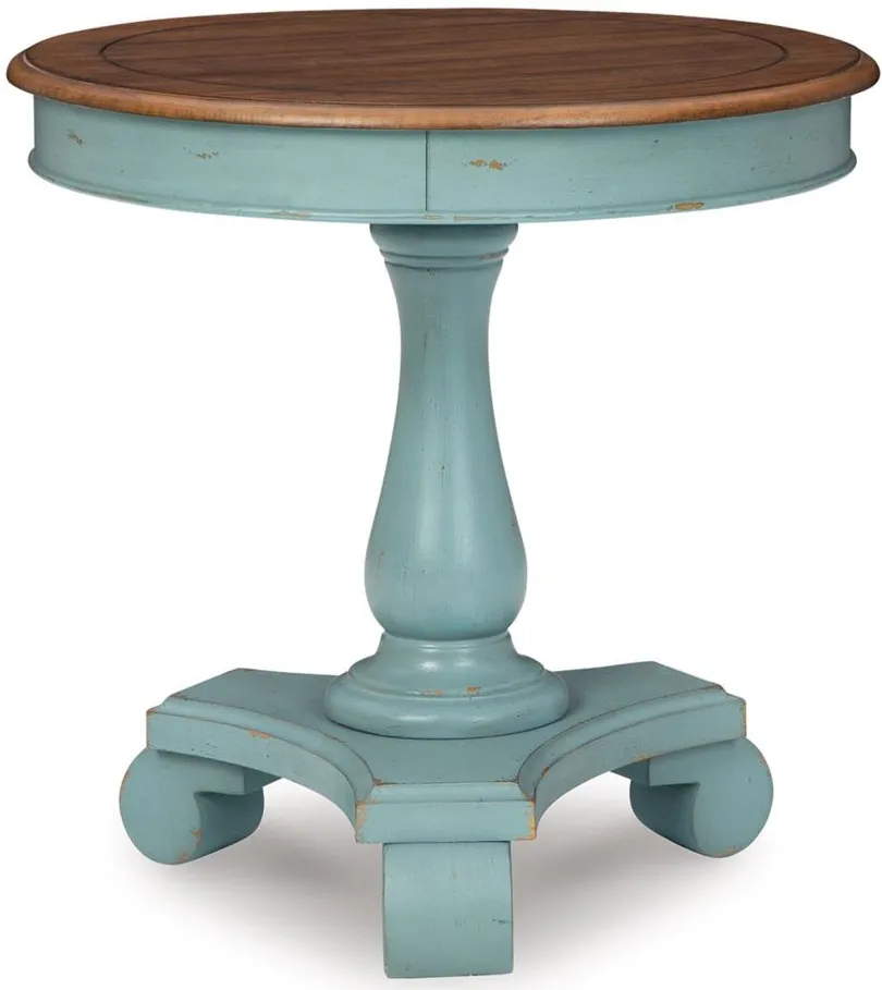 Mirimyn Accent Table in Teal/Brown by Ashley Express