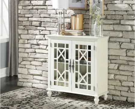 Alouette Accent Cabinet in Antique White by Homelegance