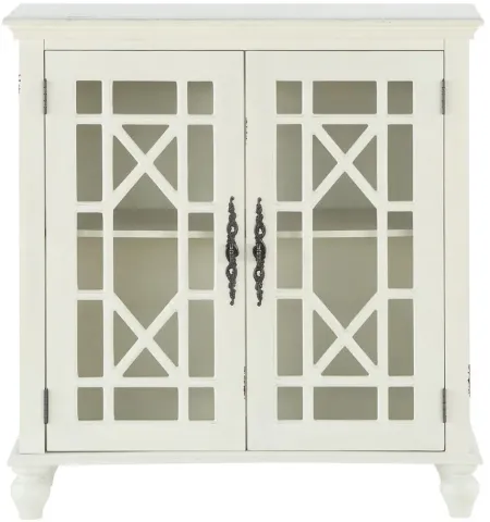 Alouette Accent Cabinet in Antique White by Homelegance