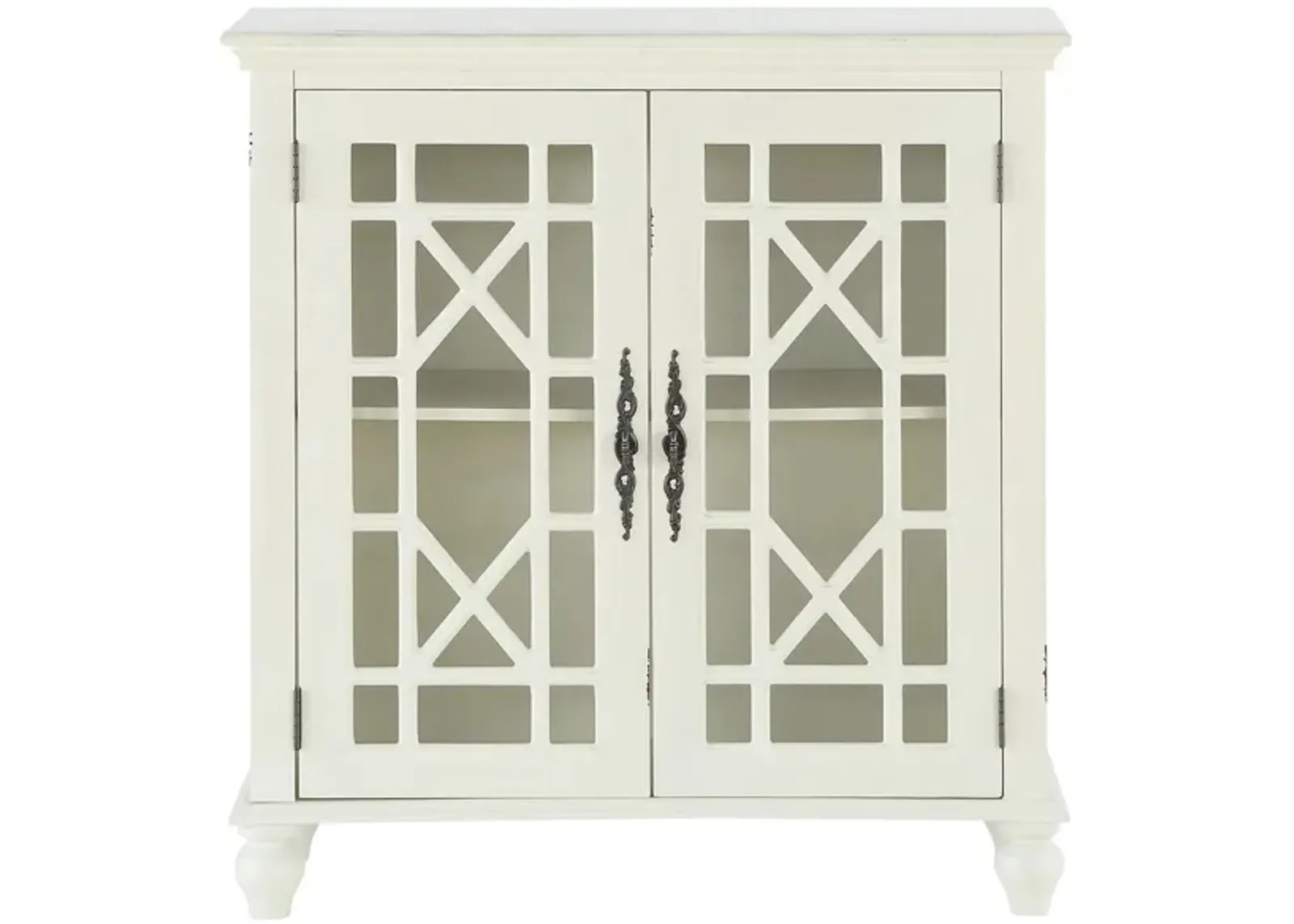 Alouette Accent Cabinet in Antique White by Homelegance