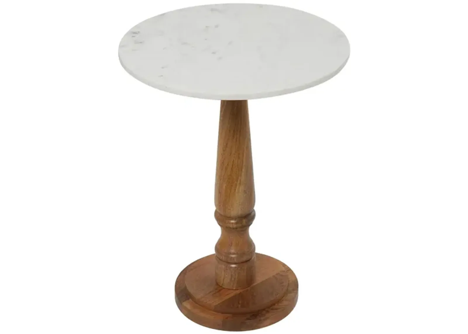 Ivy Collection Vintage Accent Table in Brown by UMA Enterprises