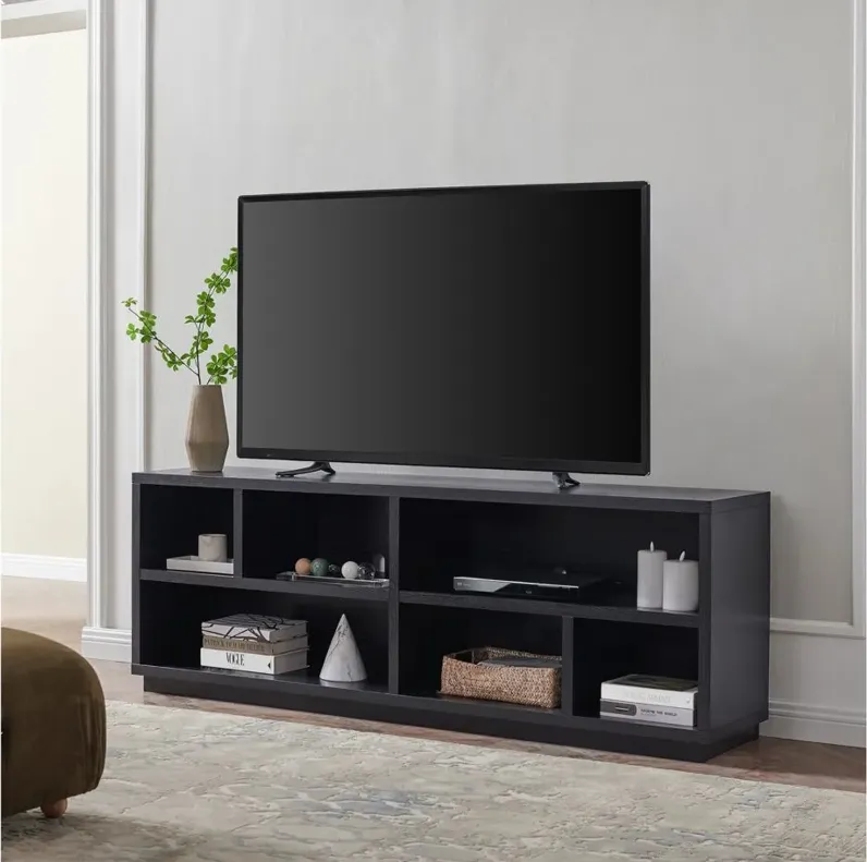 Holland 70" TV Stand in Black Grain by Hudson & Canal