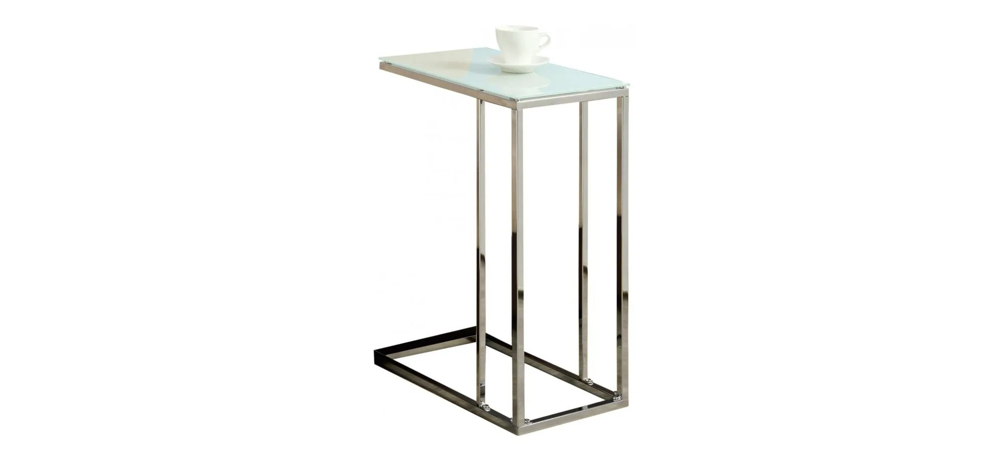 Banks Accent Table in Glass / Chrome by Monarch Specialties