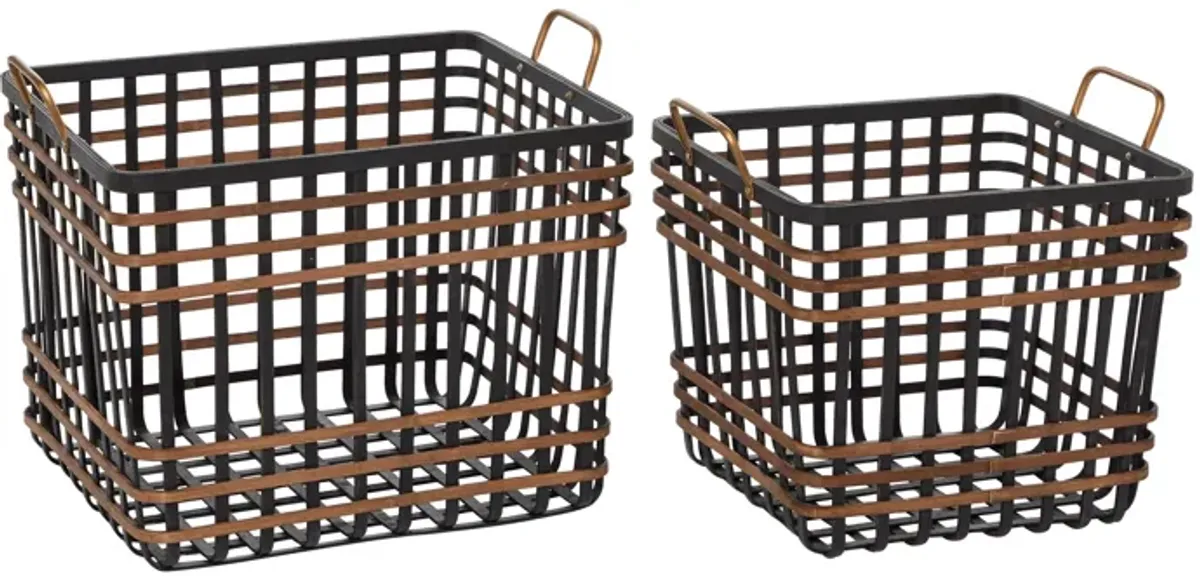 Ivy Collection Storage Baskets - Set of 2
