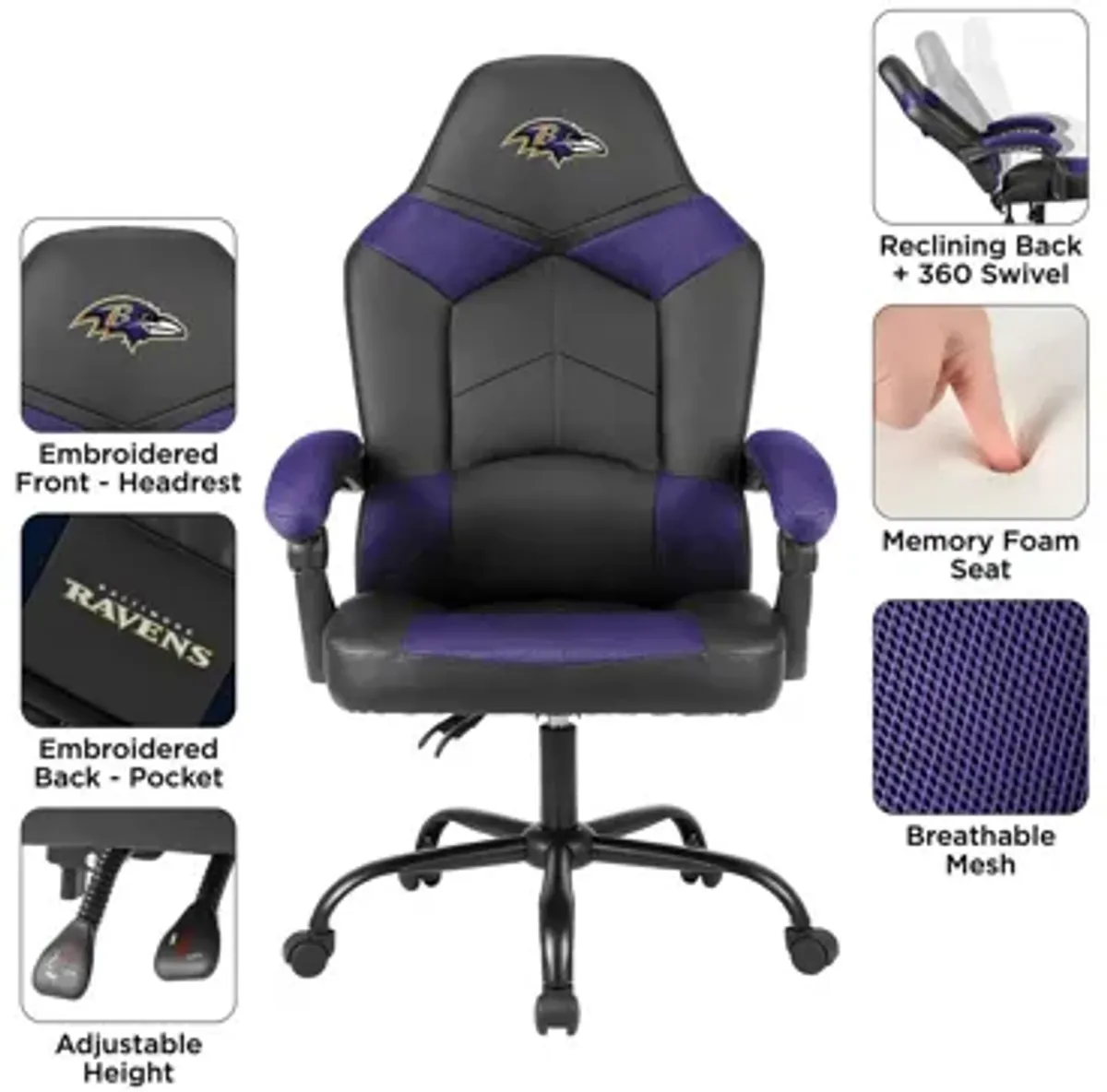 NFL Oversized Adjustable Office Chairs