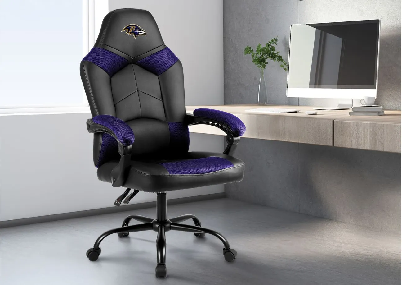 NFL Oversized Adjustable Office Chairs in Baltimore Ravens by Imperial International