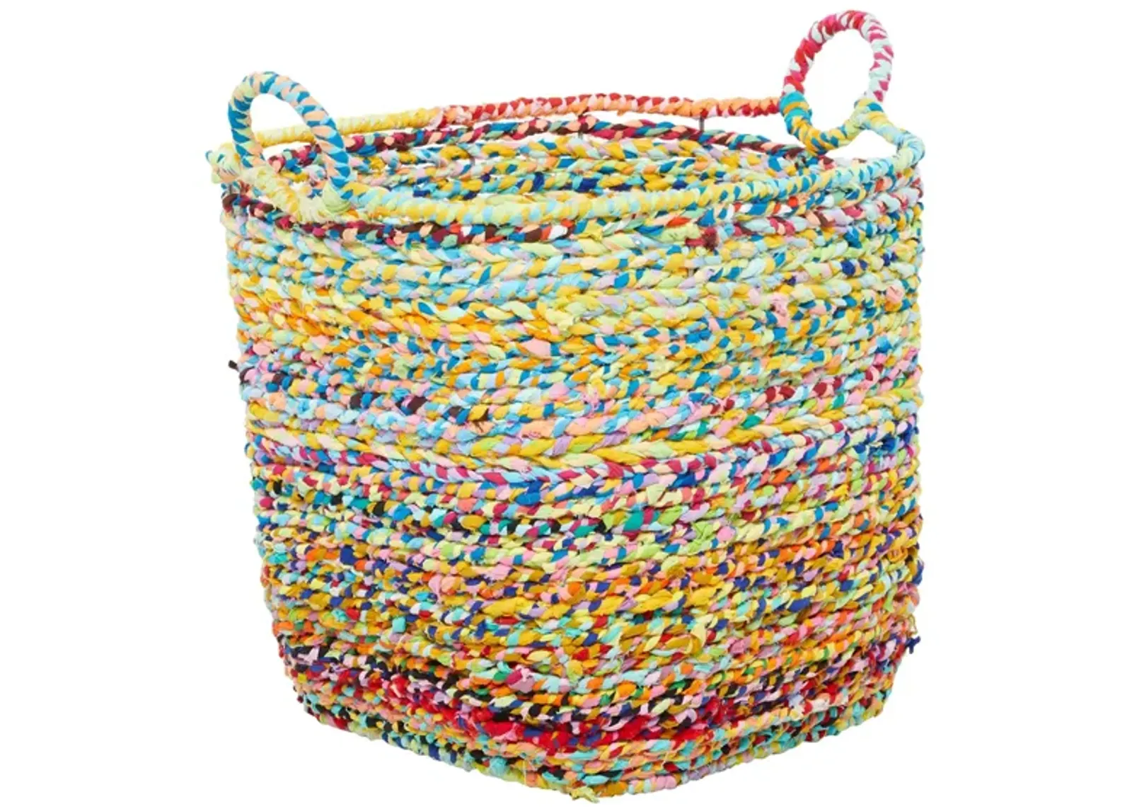 Ivy Collection Cha Cha Storage Basket in Multi Colored by UMA Enterprises