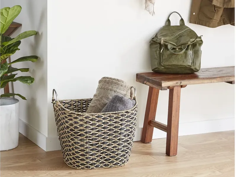 Ivy Collection Schermerhorn Storage Basket in Brown by UMA Enterprises