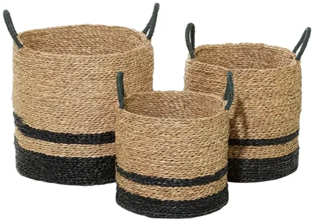 Ivy Collection Englewood Storage Baskets - Set of 3