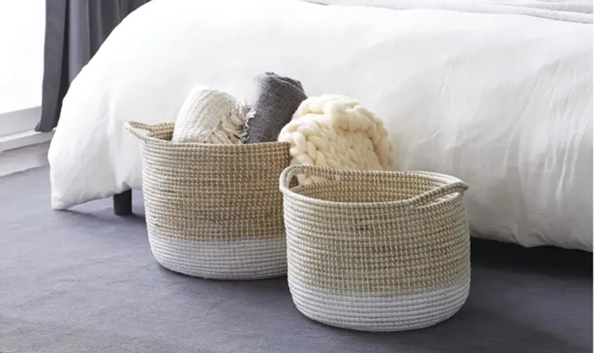 Ivy Collection Storage Baskets - Set of 2