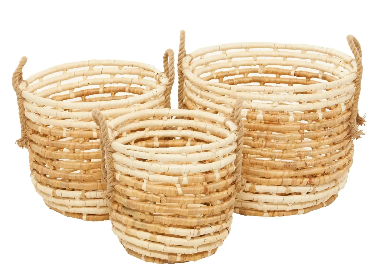 Ivy Collection Storage Baskets - Set of 3