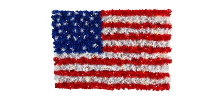 3ft. x 2ft. Red, White, and Blue American Flag Wall Panel with 100 Warm LED Lights (Indoor/Outdoor) in Multicolor by Bellanest