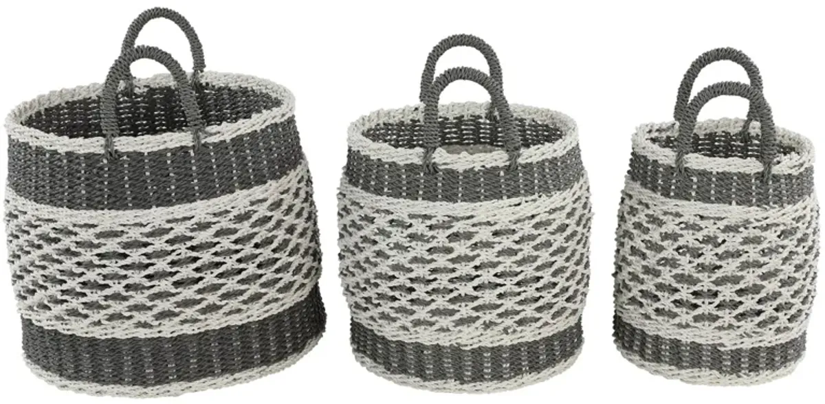 Ivy Collection Storage Baskets - Set of 3