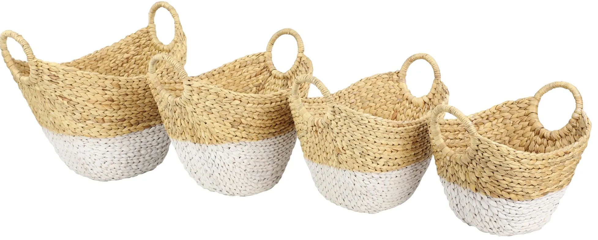 Ivy Collection Storage Baskets - Set of 4 in Brown by UMA Enterprises