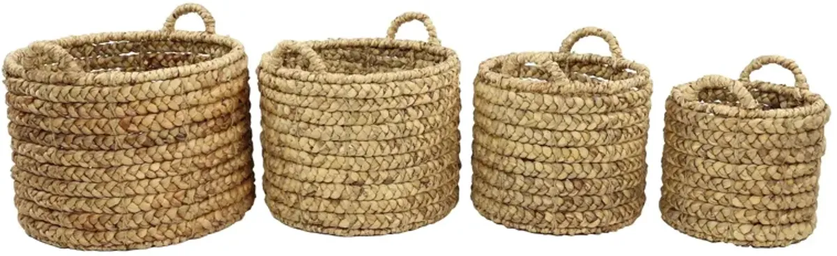 Ivy Collection Storage Basket - Set of 4 in Brown by UMA Enterprises