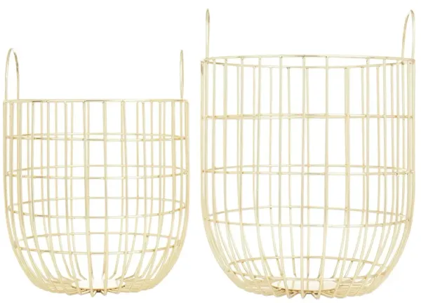 Ivy Collection Herculex Storage Basket Set of 2