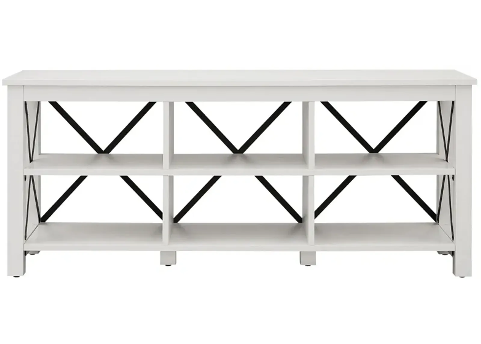 Paisley 58" TV Stand in White by Hudson & Canal