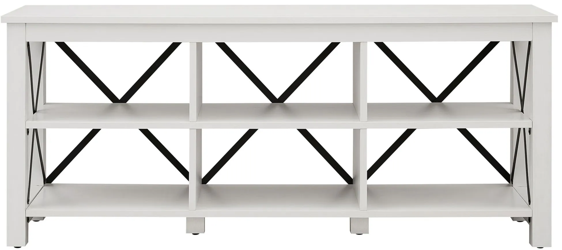 Paisley 58" TV Stand in White by Hudson & Canal