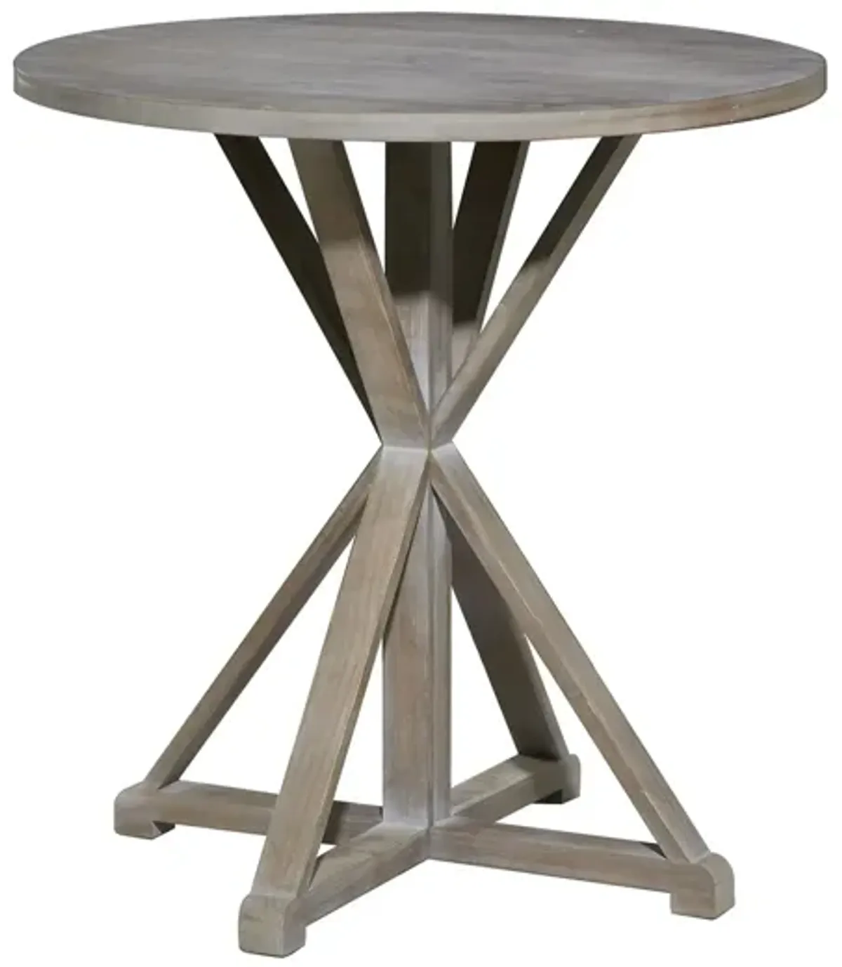 Ivy Collection Bistro Accent Table in Brown by UMA Enterprises