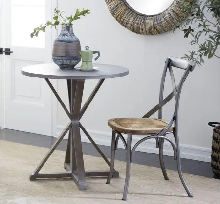 Ivy Collection Bistro Accent Table in Brown by UMA Enterprises