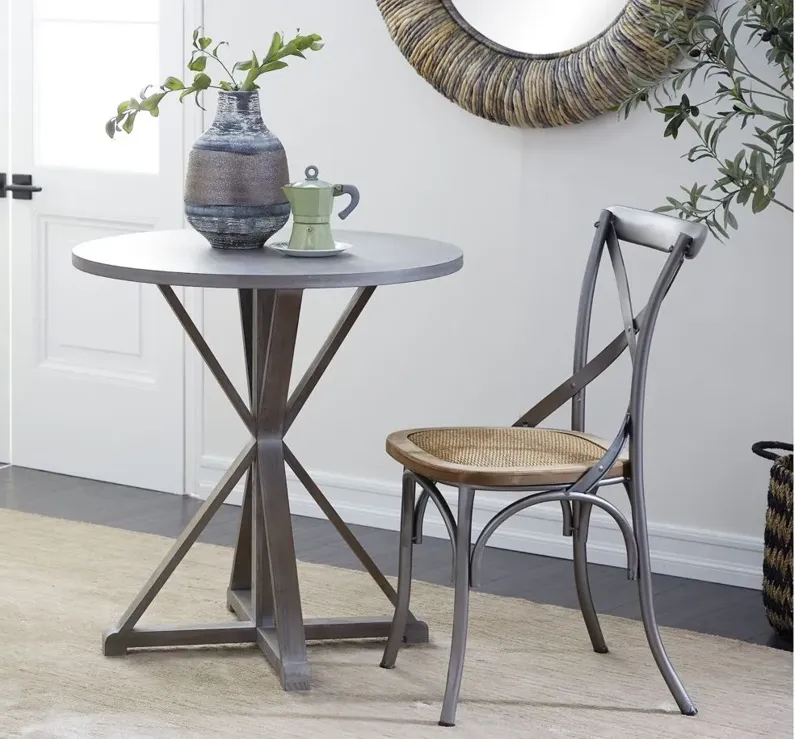 Ivy Collection Bistro Accent Table in Brown by UMA Enterprises