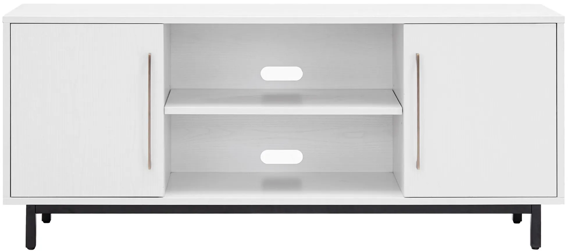 Beck 58" TV Stand in White by Hudson & Canal