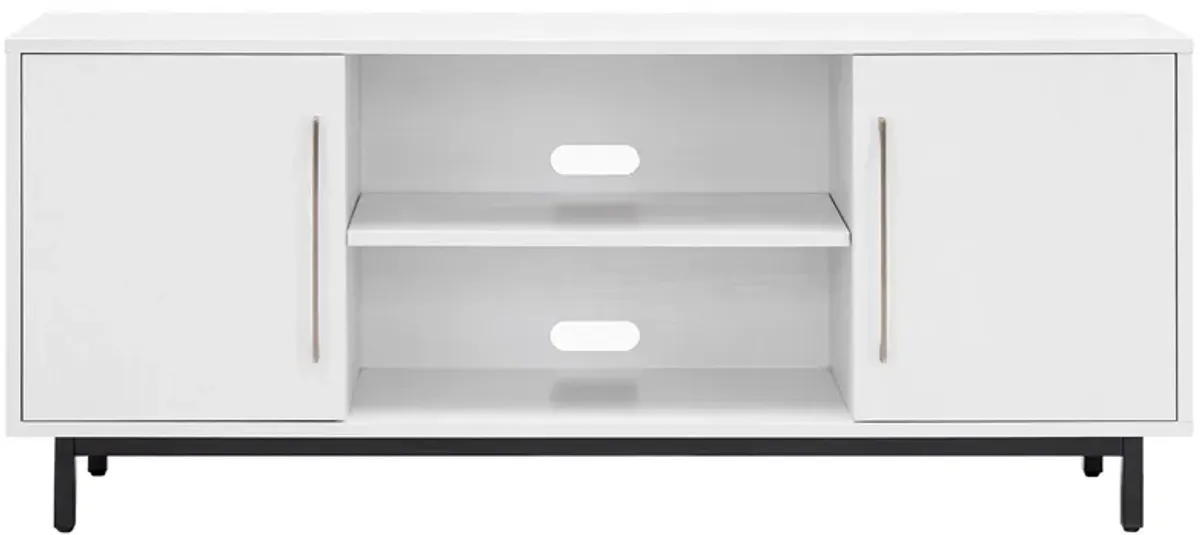 Beck 58" TV Stand in White by Hudson & Canal