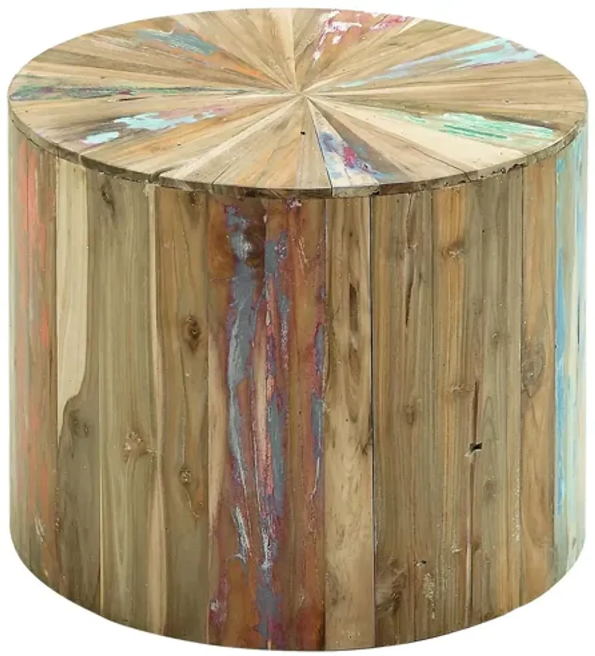 Ivy Collection Stump Accent Table in Brown by UMA Enterprises