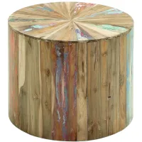 Ivy Collection Stump Accent Table in Brown by UMA Enterprises