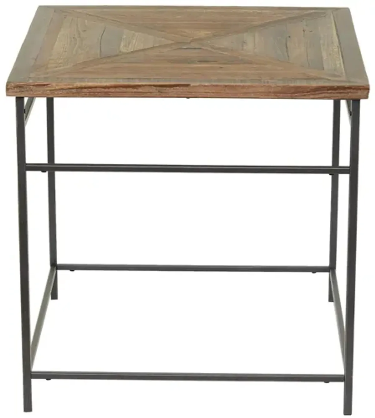 Ivy Collection Rustic Accent Table in Black by UMA Enterprises