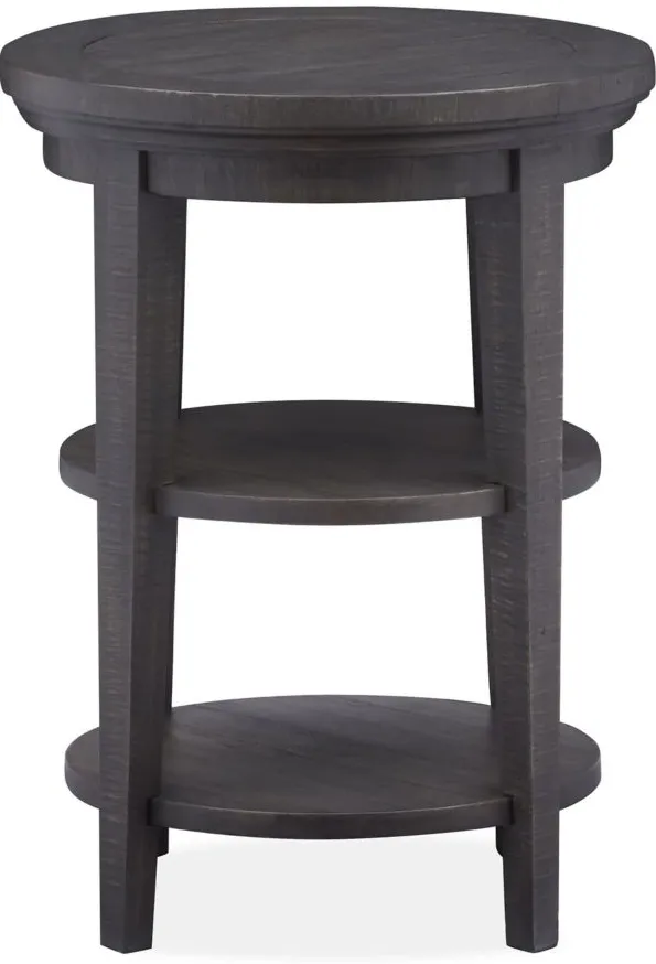 Westley Falls Round Accent Table in Graphite by Magnussen Home
