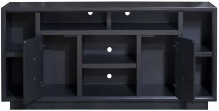 Sunset 67" Console in Seal Skin Black by Legends Furniture