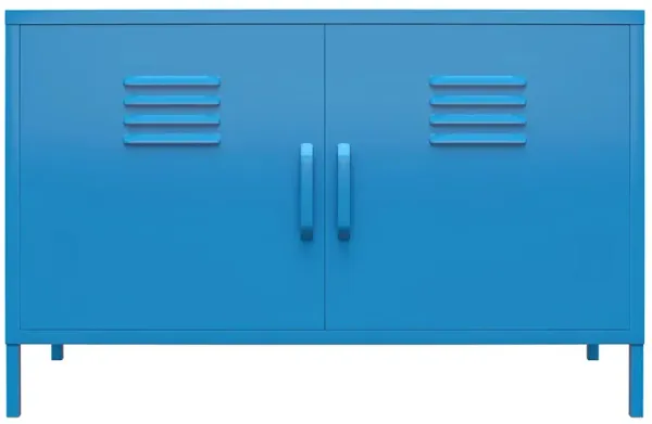 Novogratz Cache Two Door Metal Locker Accent Cabinet