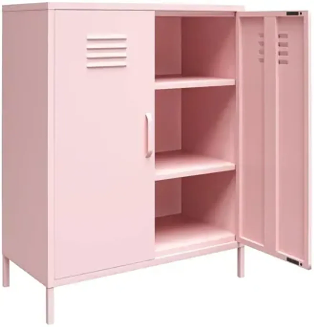 Novogratz Cache Two Door Metal Locker Storage Cabinet