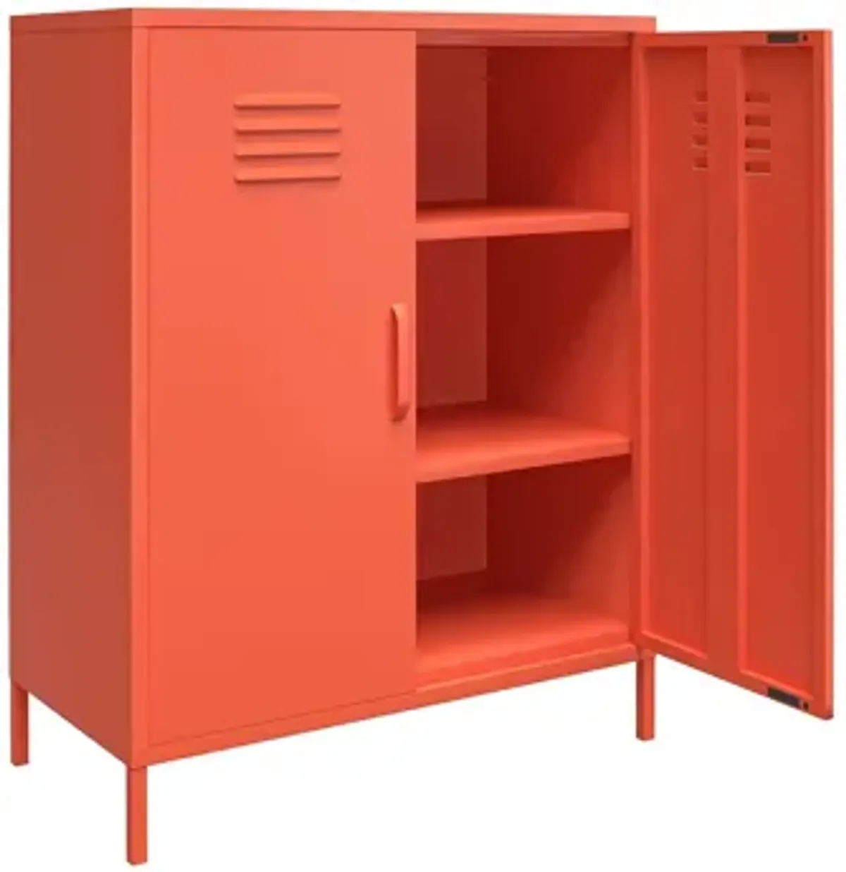 Novogratz Cache Two Door Metal Locker Storage Cabinet