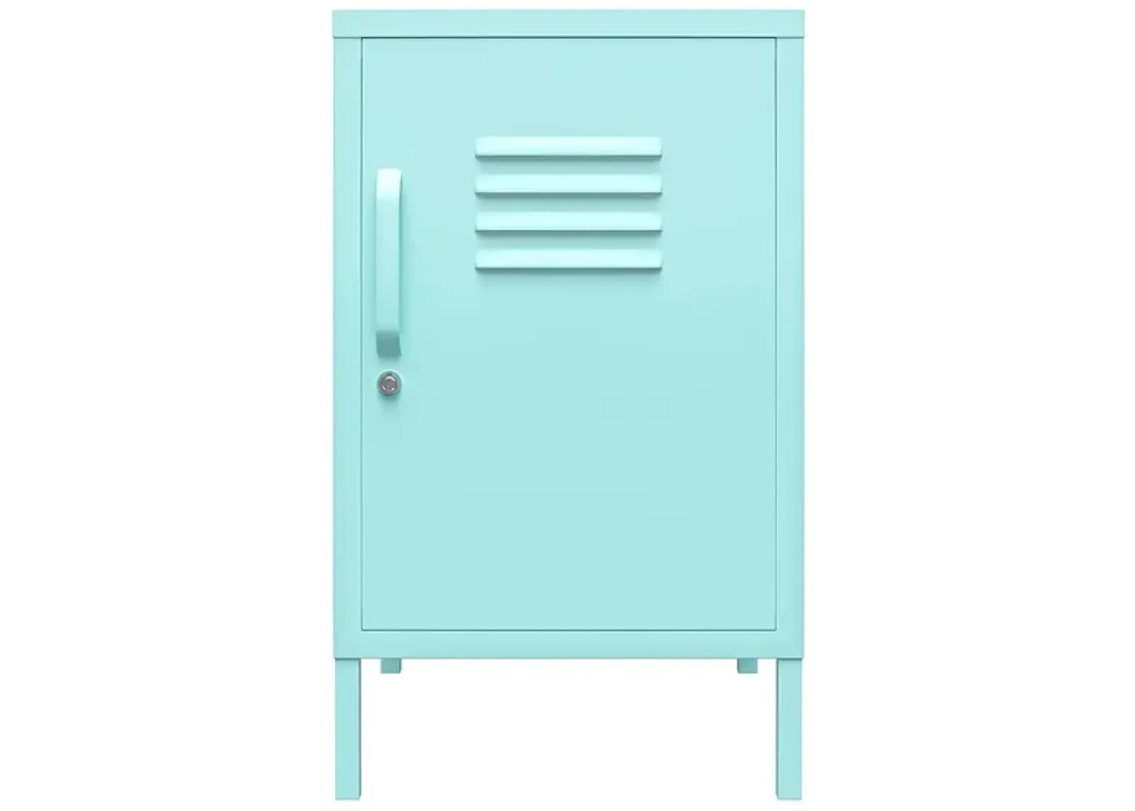 Novogratz Cache Metal Locker End Table in Spearmint by DOREL HOME FURNISHINGS