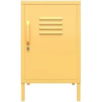 Novogratz Cache Metal Locker End Table in Yellow by DOREL HOME FURNISHINGS