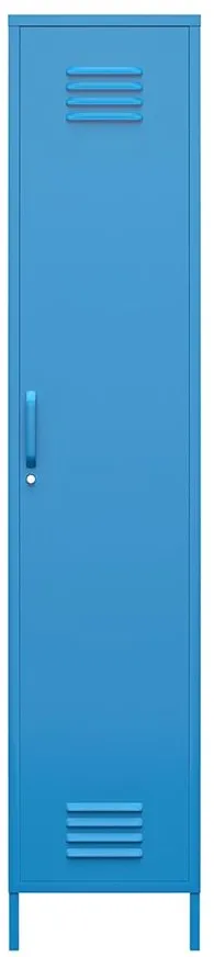 Novogratz Cache Single Metal Locker Storage Cabinet in Blue by DOREL HOME FURNISHINGS