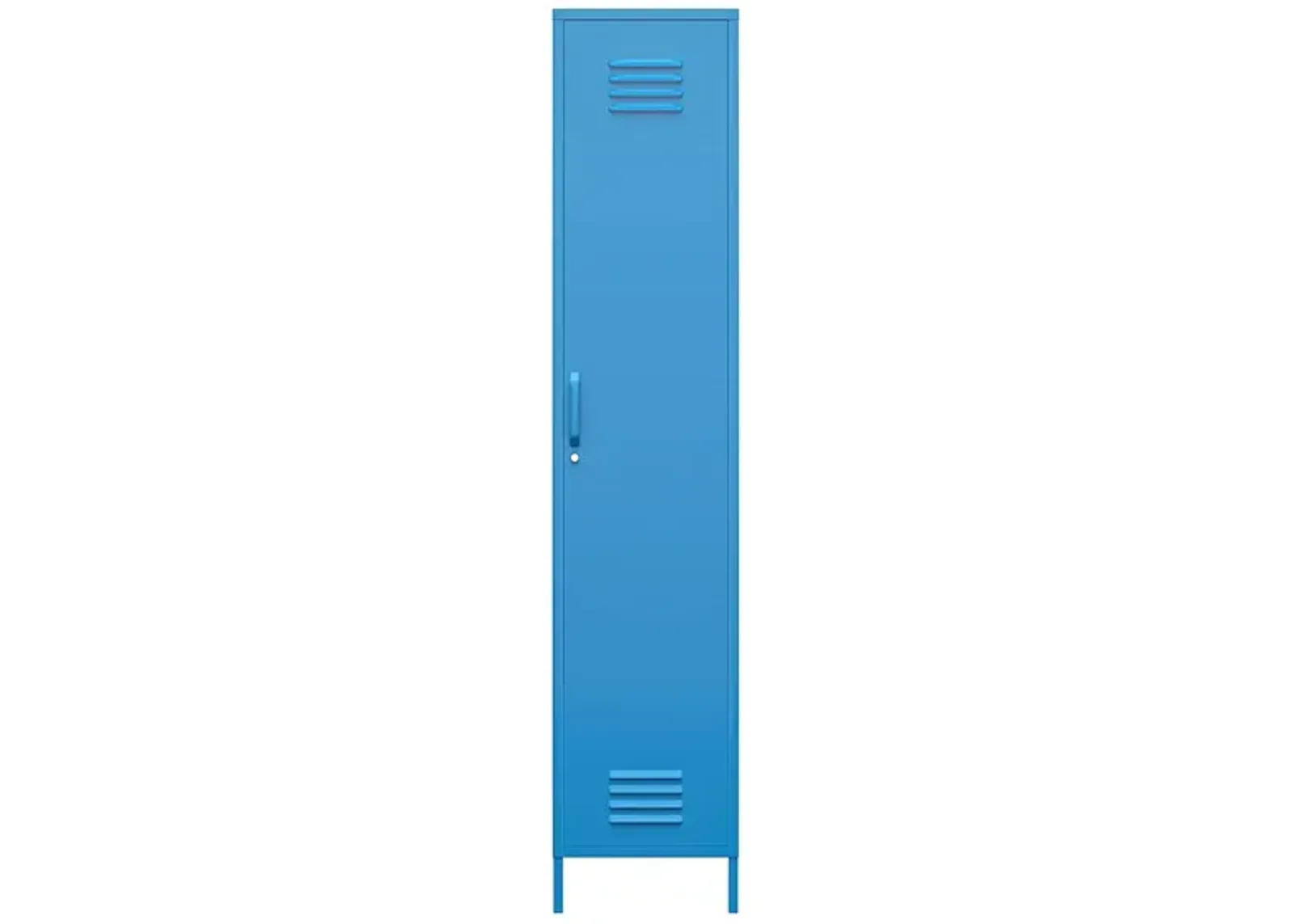 Novogratz Cache Single Metal Locker Storage Cabinet in Blue by DOREL HOME FURNISHINGS