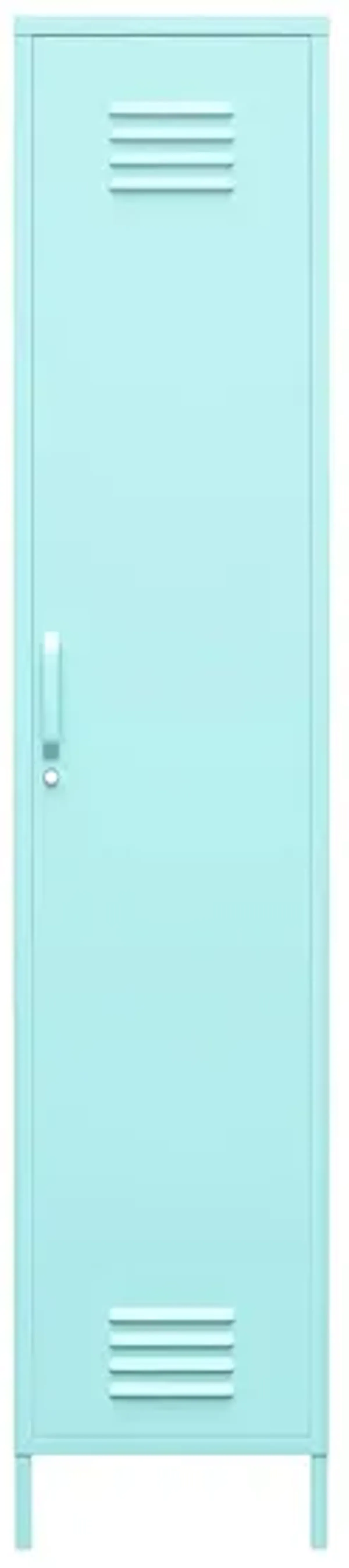 Novogratz Cache Single Metal Locker Storage Cabinet in Spearmint by DOREL HOME FURNISHINGS