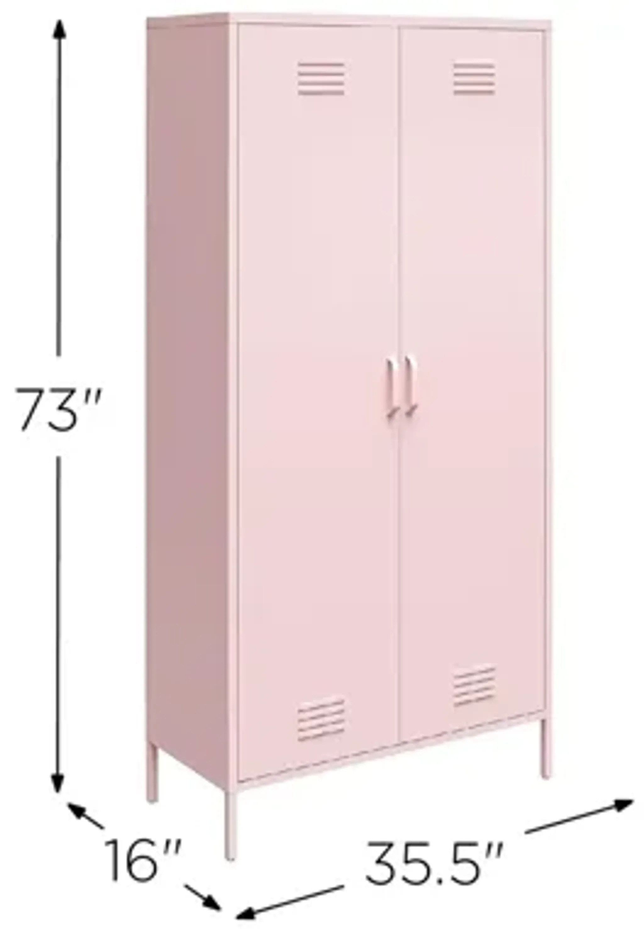 Novogratz Cache Tall Two Door Metal Locker Cabinet Raymour And Flanigan ...