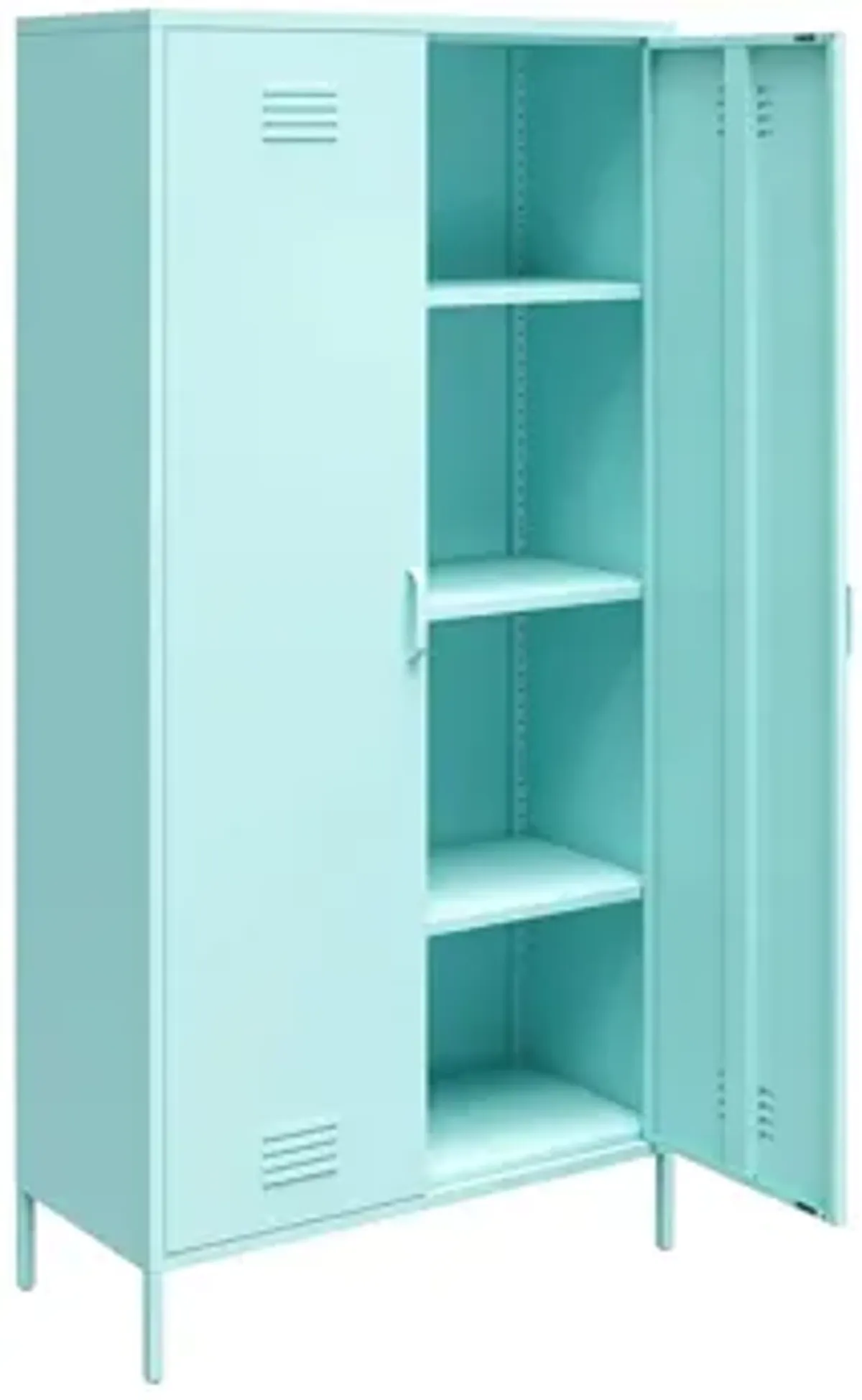 Novogratz Cache Tall Two Door Metal Locker Cabinet