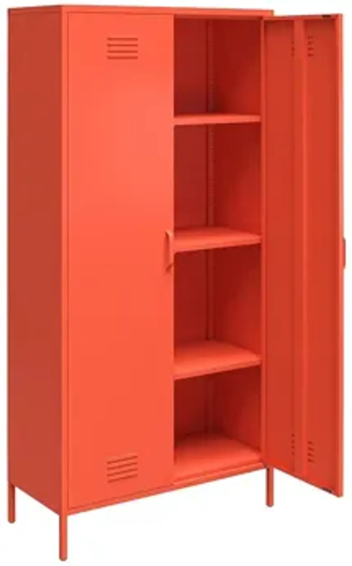 Novogratz Cache Tall Two Door Metal Locker Cabinet