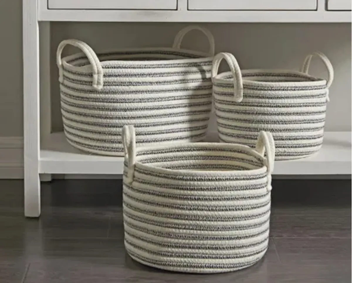 Ivy Collection Storage Basket - Set of 3