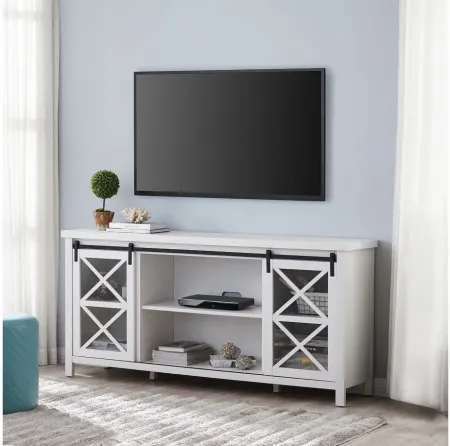 Smith 68" TV Stand in White by Hudson & Canal