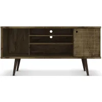 Liberty 53" TV Stand in Rustic Brown by Manhattan Comfort