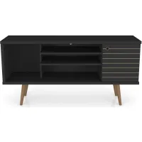 Liberty 53" TV Stand in Black by Manhattan Comfort
