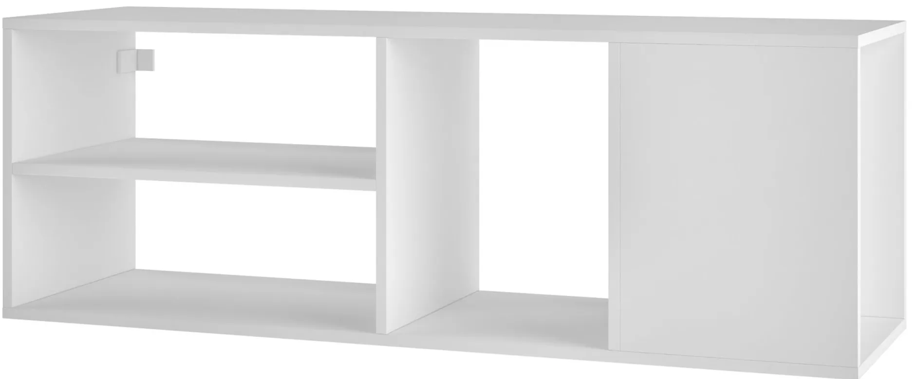 Minetta 46" Floating TV Stand in White by Manhattan Comfort